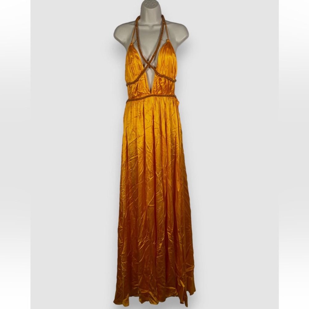Cult Gaia Orange Maxi Dress